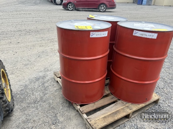 55 GALLON DRUM OF HYDRAULIC OIL,  AW68