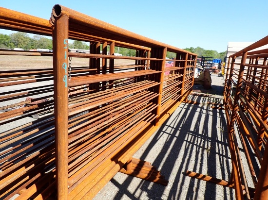 TX PANEL CATTLE PANELS,  (5) 24' FREE STANDING CATTLE PANELS