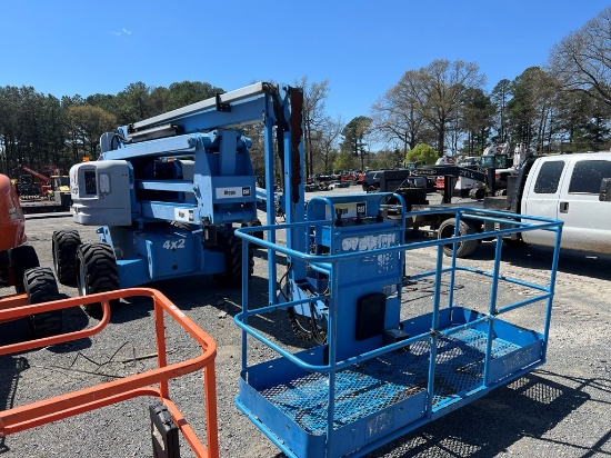 2009 GENIE Z60/34 ARTICULATED BOOMLIFT/ MANLIFT, 1,600hrs  FORD DUAL FUEL,