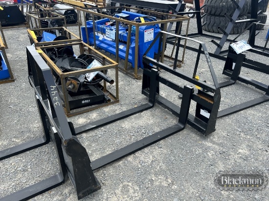 2024 AGT SALL100 PALLET FORKS,  48" FORKS, SKID STEER ATTACH,