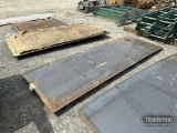 (2) METAL SHEETS,  4' X 12' X 1/8