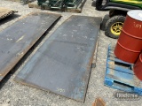 (3) METAL SHEETS,  4' X 12' X 1/8