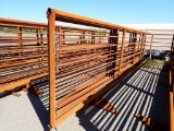 TX PANEL CATTLE PANELS,  (5) 24' FREE STANDING CATTLE PANELS