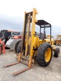 JOHN DEERE JD480 ROUGH TERRAIN FORKLIFT, 6,000 +hrs  JOHN DEERE DIESEL, 3 S