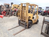 TOYOTA 2FG25-10-2FG25 ALL TERRAIN FORKLIFT,  5000 CAPACITY, 4' FORKS, S# 10