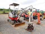 2020 TAKEUCHI TB216 MINI EXCAVATOR,  RUBBER TRACKS, RUNS/WORKS, RIGHT OFF R