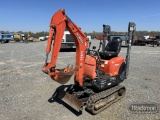 KUBOTA K008-3 MINI EXCAVATOR 1,038+HRS  RUBBER TRACKS, DIGGING BUCKET , HYD