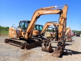 2008 CASE CX80 MINI EXECAVATOR, 6971+ hrs,  CAB, AC, 24