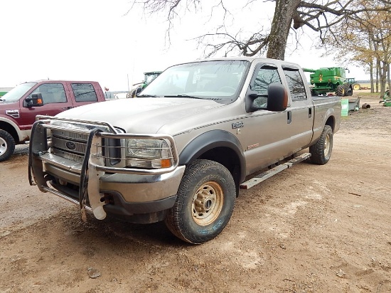 2000 FORD F250 SUPER DUTY CREWCAB PICKUP TRUCK, 109,700 mi.,  DUCKS UNLIMIT