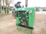 JOHN DEERE 4T74 TURBO POWER UNIT  WITH DRIVE SHAFT, ON STAND, 4823 HOURS, S