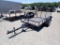 SHOPBUILT UTILITY TRAILER,  5'X8', SINGLE AXLE, DOVE TAIL, FOLDIING RAMPS,