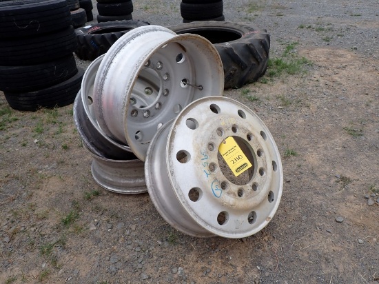 (4) 22.5 ALUMINIUM BUDD WHEELS