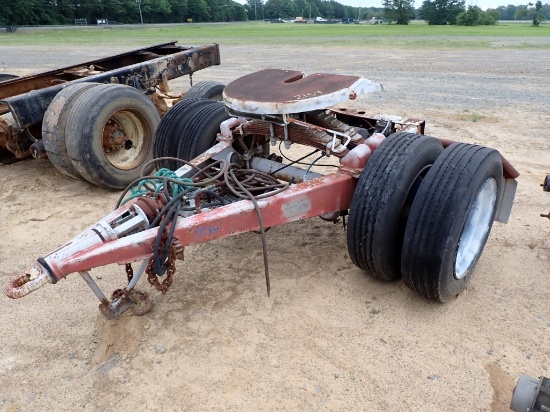 1995 SILVER EAGLE TRAILER DOLLY,  PINTLE HITCH, 5-TH WHEEL, SINGLE AXLE, LO