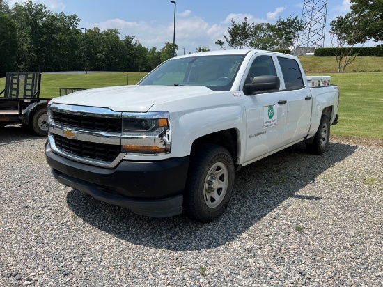 2018 CHEVROLET SILVERADO 1500 TRUCK, 116,000+ mi,  CREW CAB, 4 X 4, GAS, AU