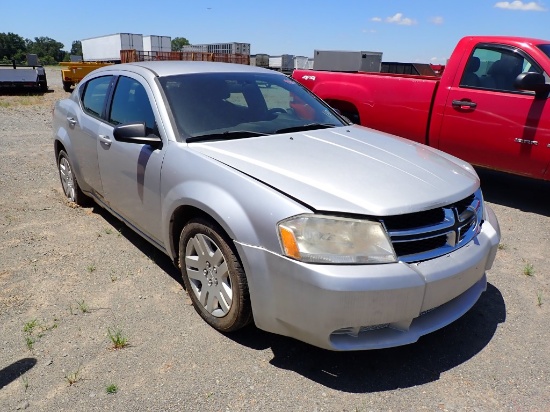 2012 DODGE AVENGER CAR,  4 CYL, GAS, AUTO, PS, AC, *NO TITLE* S# 1B3BD4FB7B