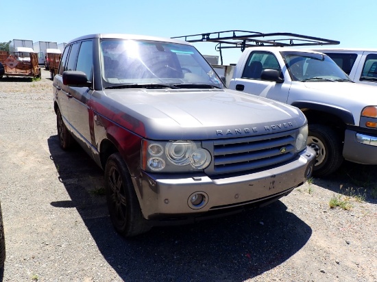 2007 LAND ROVER RANGE ROVER SUV, 184,214+ mi,  V8 GAS, AUTO, PS, AC, S# SAL