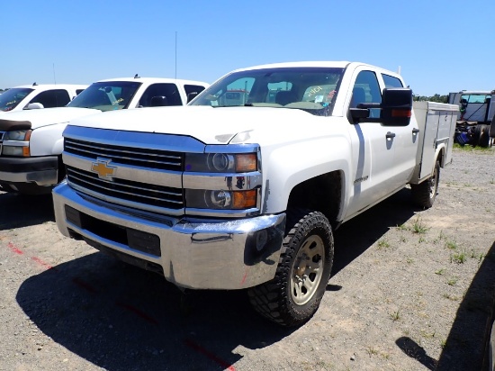 2015 CHEVROLET 3500HD TRUCK, 182,096+ mi,  V8 GAS, AUTO, QUAD CAB, 4X4, PS,