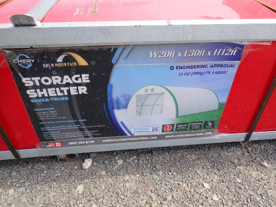 CHERY STORAGE SHELTER,  20'X30'X12',