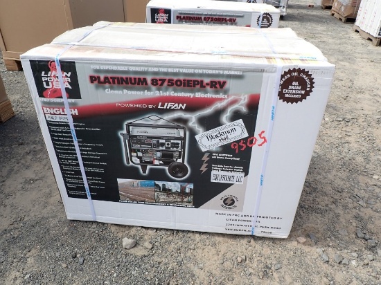 LIFAN PLATINUM 8750IEPL-RV PORTABLE GENERATOR,  8750 SURGE WATTS, 7500-WATT