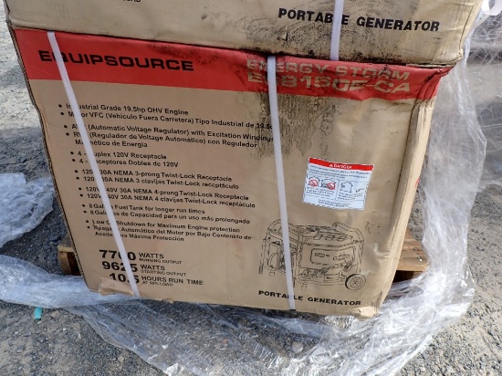 EQUIPSOURCE ENERGY STORM ES8150E-CA PORTABLE GENERATOR,  INDUSTRIAL 19.5-HP