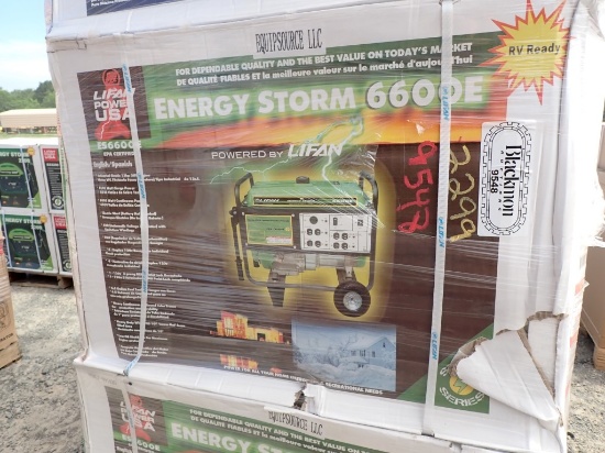 EQUIPSOURCE ENERGY STORM 6600E PORTABLE GENERATOR,  INDUSTRIAL 13-HP GAS EN