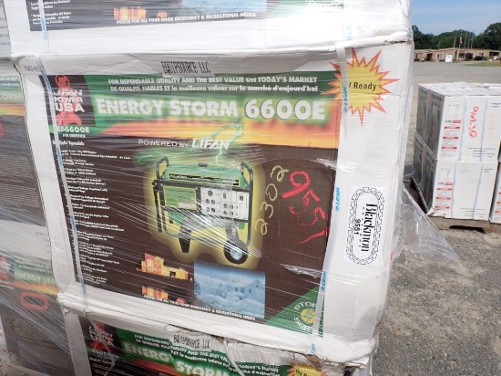 EQUIPSOURCE ENERGY STORM 6600E PORTABLE GENERATOR,  INDUSTRIAL 13-HP GAS EN