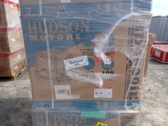 HUDSON MOTORS HD4500IE PORTABLE INVERTER GENERATOR,  220-CC GAS ENGINE, 450