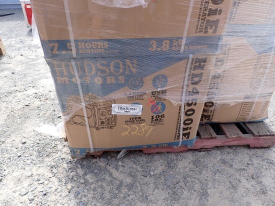 HUDSON MOTORS HD4500IE PORTABLE INVERTER GENERATOR,  220-CC GAS ENGINE, 450