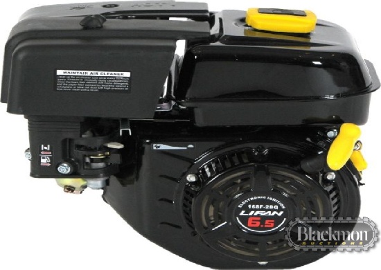 LIFAN 168F-2BQ HORIZONTAL GAS ENGINE,  6.5 HP, S# 22002032
