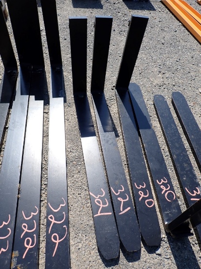 SET OF FORKS,  42", FITS SKID STEER,
