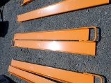 SET OF FORKLIFT EXTENTIONS,  6'4