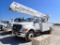 2009 FORD F750 BUCKET TRUCK, 84863 MILES,  DAY CAB, HAS JASPER REPLACEMENT