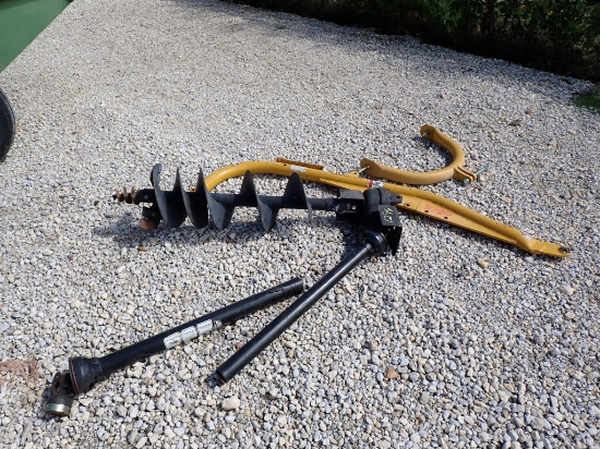 COUNTRYLINE AUGER,  THREE POINT ATTACH, PTO DRIVEN, 14" X 36", AS IS WHERE