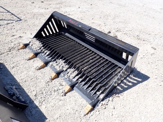 2024 LAND HONOR RB-14-66W SKID STEER ATTACHMENT,  NEW, 66" ROCK BUCKET, AS