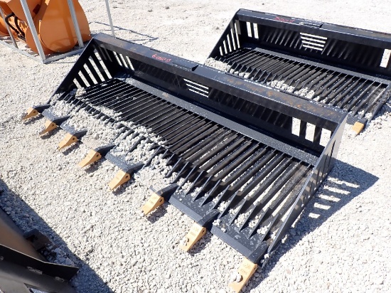2024 LAND HONOR RB-14-66W SKID STEER ATTACHMENT,  NEW, 66" ROCK BUCKET, AS