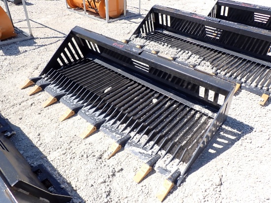 2024 LAND HONOR RB-14-66W SKID STEER ATTACHMENT,  NEW, 66" ROCK BUCKET, AS