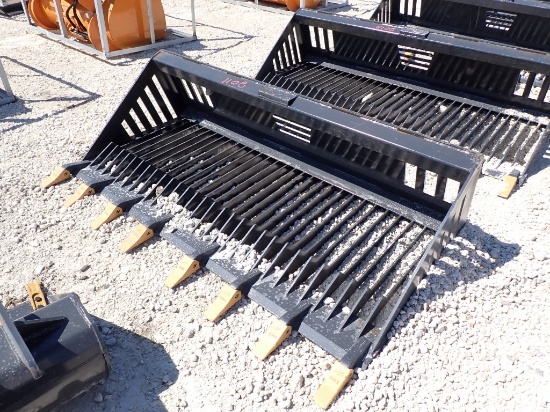 2024 LAND HONOR RB-14-66W SKID STEER ATTACHMENT,  NEW, 66" ROCK BUCKET, AS