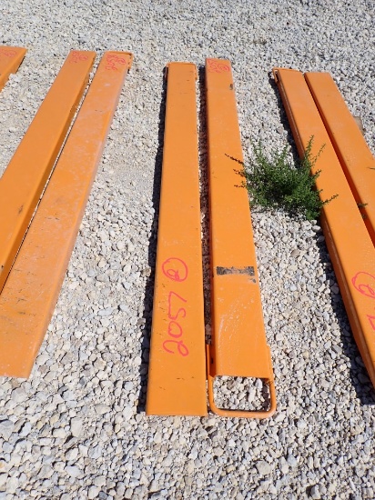 FORK EXTENSIONS,  (2) NEW, 6', AS IS WHERE IS