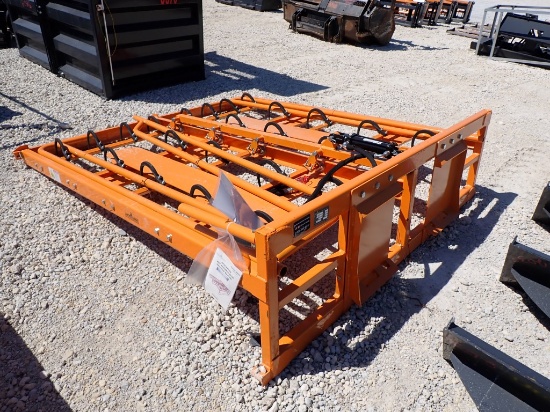 2024 LAND HONOR HAG-12-24Q SKID STEER ATTACHMENT,  NEW, 95.4"X88" HAY ACCUM