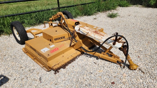 WOODS D80 SHREDDER/MOWER,  80" SHRED DECK, PTO DRIVEN, HYD LIFT, AS IS WHER