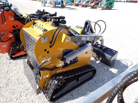 IR IRL10 MINI SKID STEER,  NEW, R470 GAS ENGINE, 43" SMOOTH BUCKET, 6" RUBB