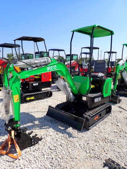 IR IRE13 MINI EXCAVATOR,  RUNTONG R420 GAS ENGINE,CANOPY, 16" TOOTH BUCKET,