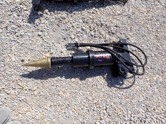 MINI EXCAVATOR ATTACHMENT,  NEW, HYD WOOD SPLITTER, AS IS WHERE IS