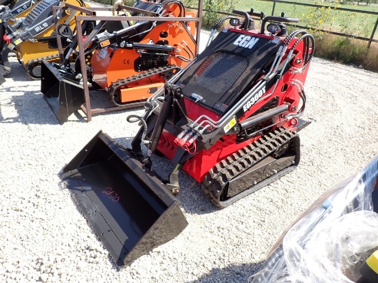 EGN EG360T MINI SKID STEER LOADER,  CRAWLER MODEL, ELECTRIC START, 40" BUCK