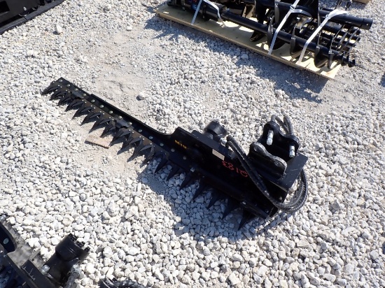 MINI EXCAVTOR ATTACHMENT,  NEW, 60" HYD HAY SICKLE BAR CUTTER/MOWER, AS IS