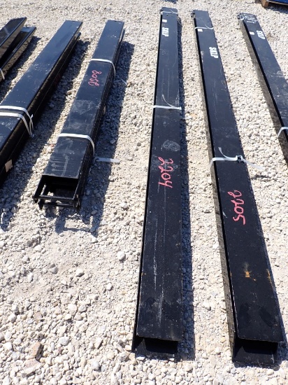 FORK EXTENSIONS,  (2), NEW, 10', AS IS WHERE IS