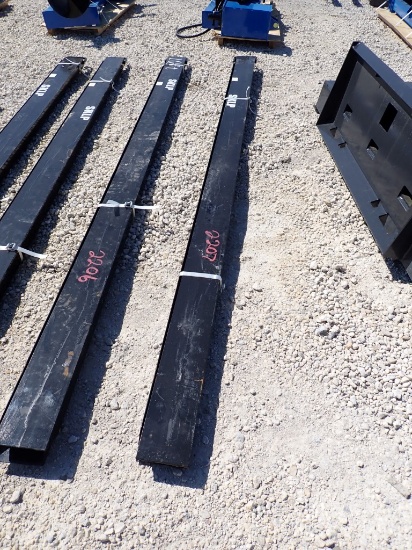 FORK EXTENSIONS,  (2), NEW, 10', AS IS WHERE IS