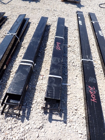 FORK EXTENSIONS,  (2), NEW, 6', AS IS WHERE IS
