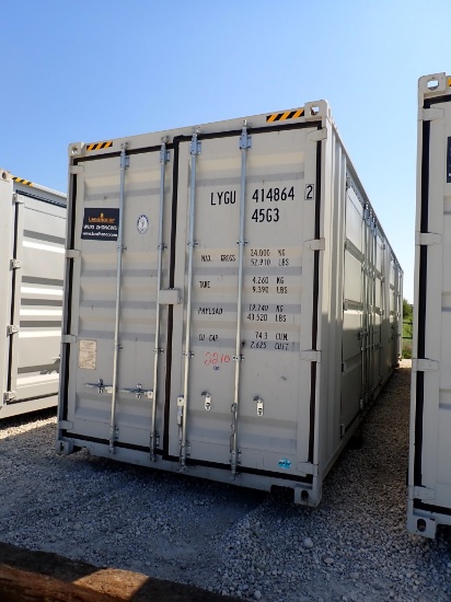 2024 SEA CONTAINER,  NEW, SINGLE TRIP, 40', SWINGING END DOORS, DUAL 10' SI