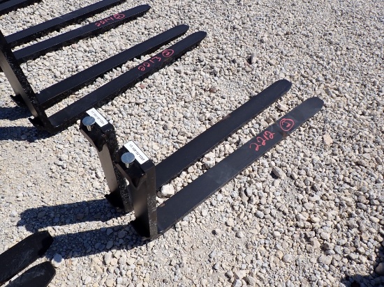PALLET FORKS,  (2), NEW, 48", AS IS WHERE IS